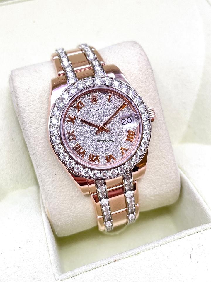 Rolex | Datejust | 81285 | Rose gold | 34 mm | Rose gold | Pink | Automatic