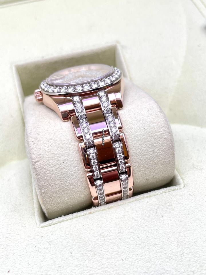 Rolex | Datejust | 81285 | Rose gold | 34 mm | Rose gold | Pink | Automatic