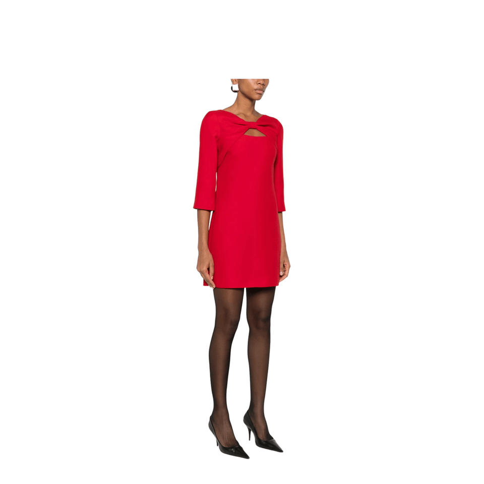 Wool And Silk Mini Dress
