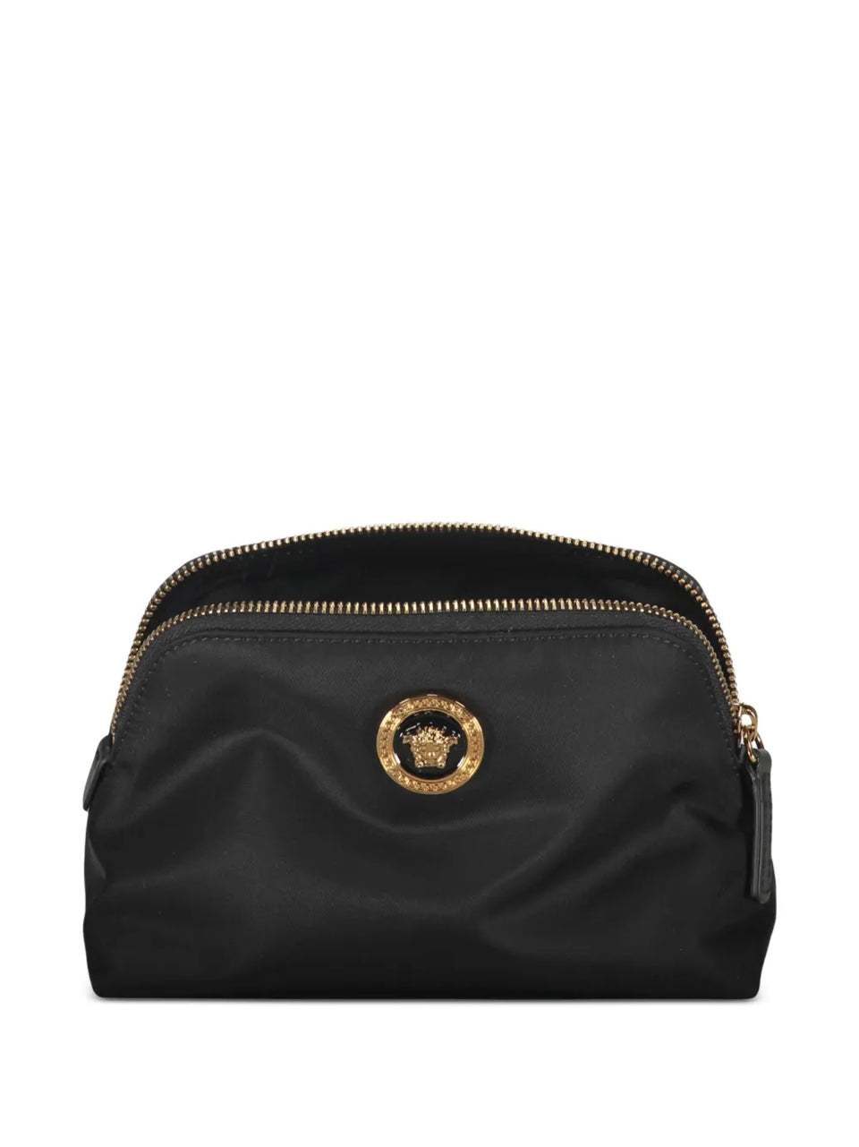 logo-plaque make-up bag