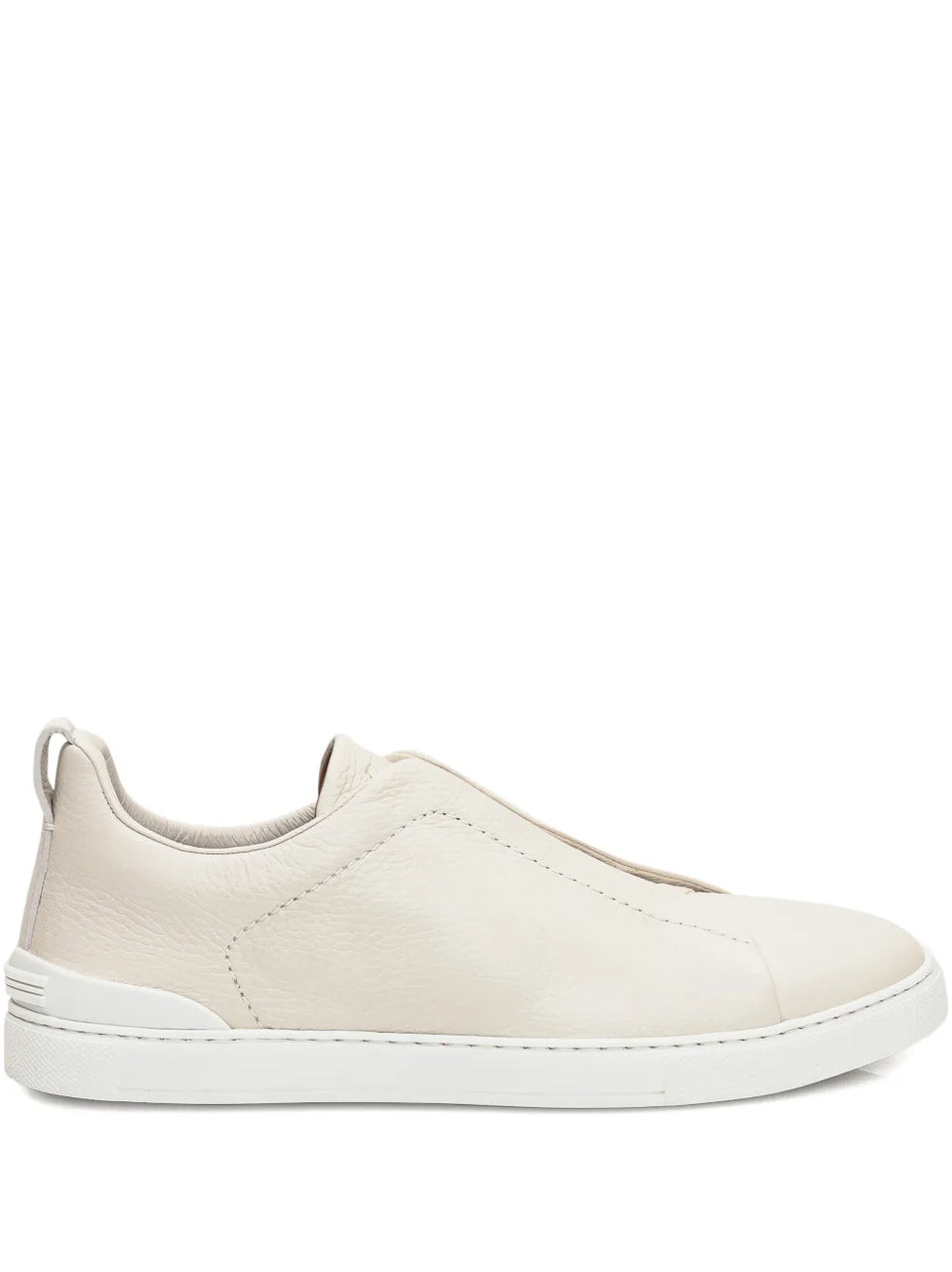Triple Stitch leather slip-ons