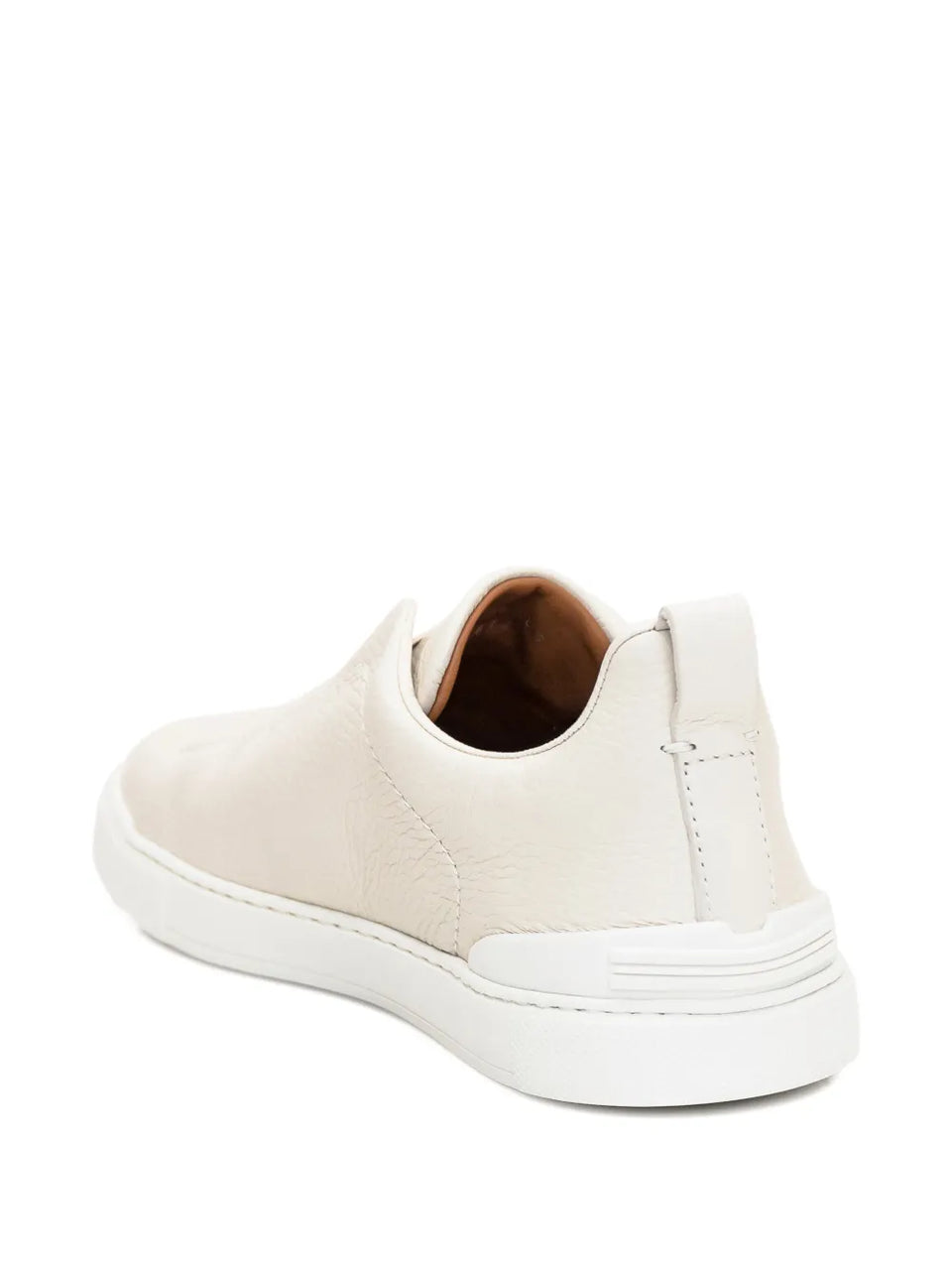 Triple Stitch leather slip-ons