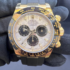 Rolex | Daytona | 116518LN | Yellow gold | 40 mm | Rubber | Silver | Automatic