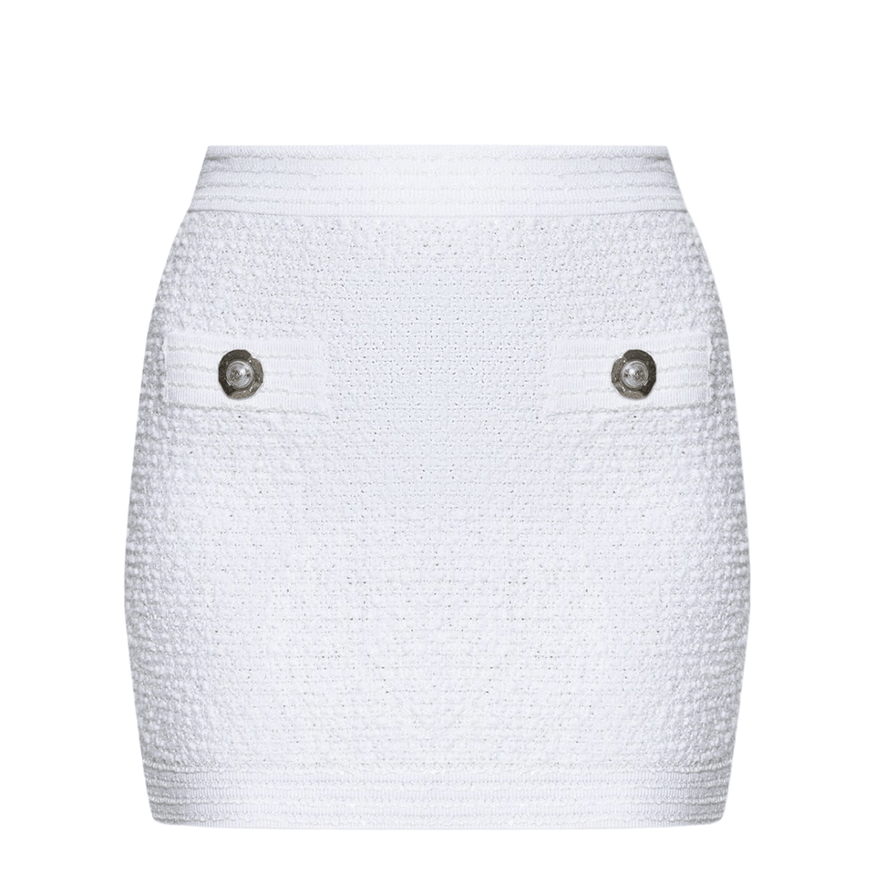 Shorts Tweed Skirt with Applications