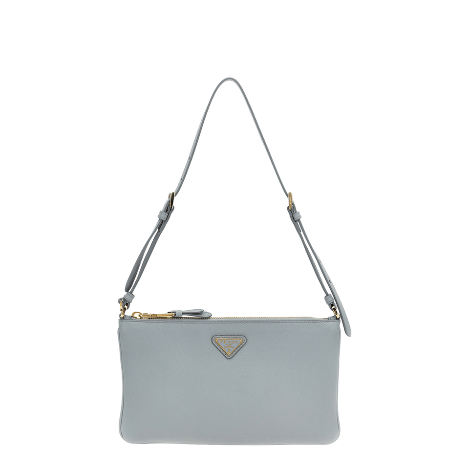 Leather Pouch Opaline