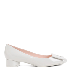 U Look Ballerinas in Patent Leather - Ice Gray