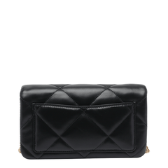 Kira Charm Diamond Quilt Chain Wallet Bag