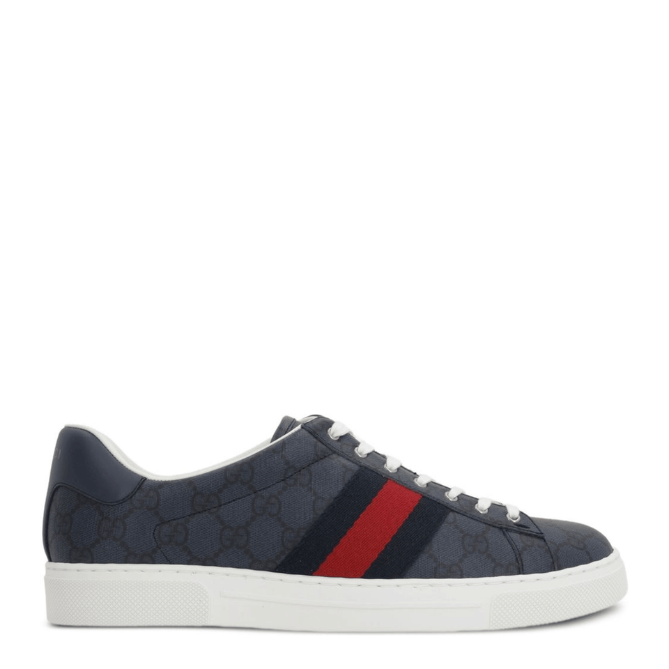 Ace Sneaker with Web in Blue GG Supreme