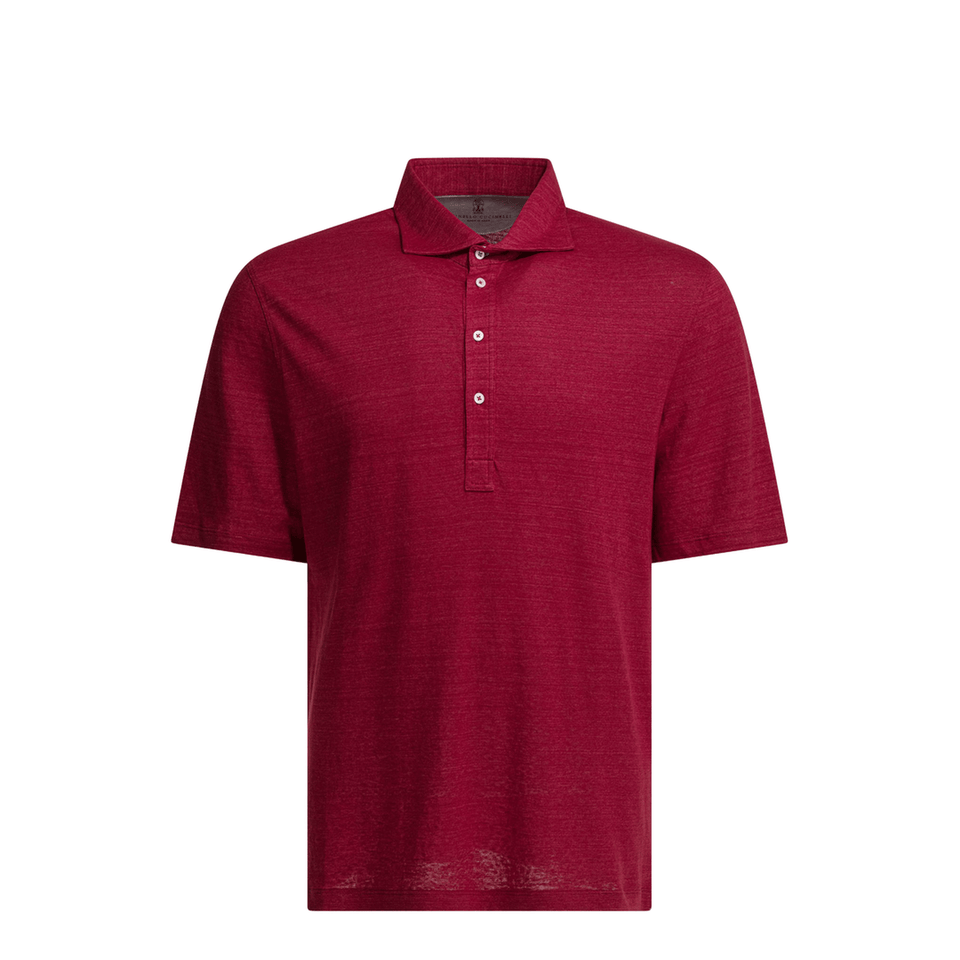 Men's Jersey Polo Shirt - Red