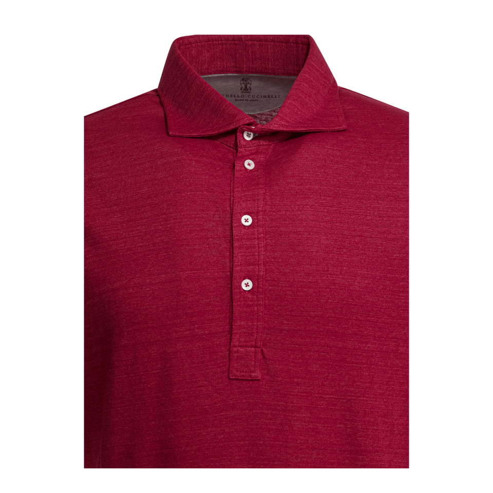 Men's Jersey Polo Shirt - Red