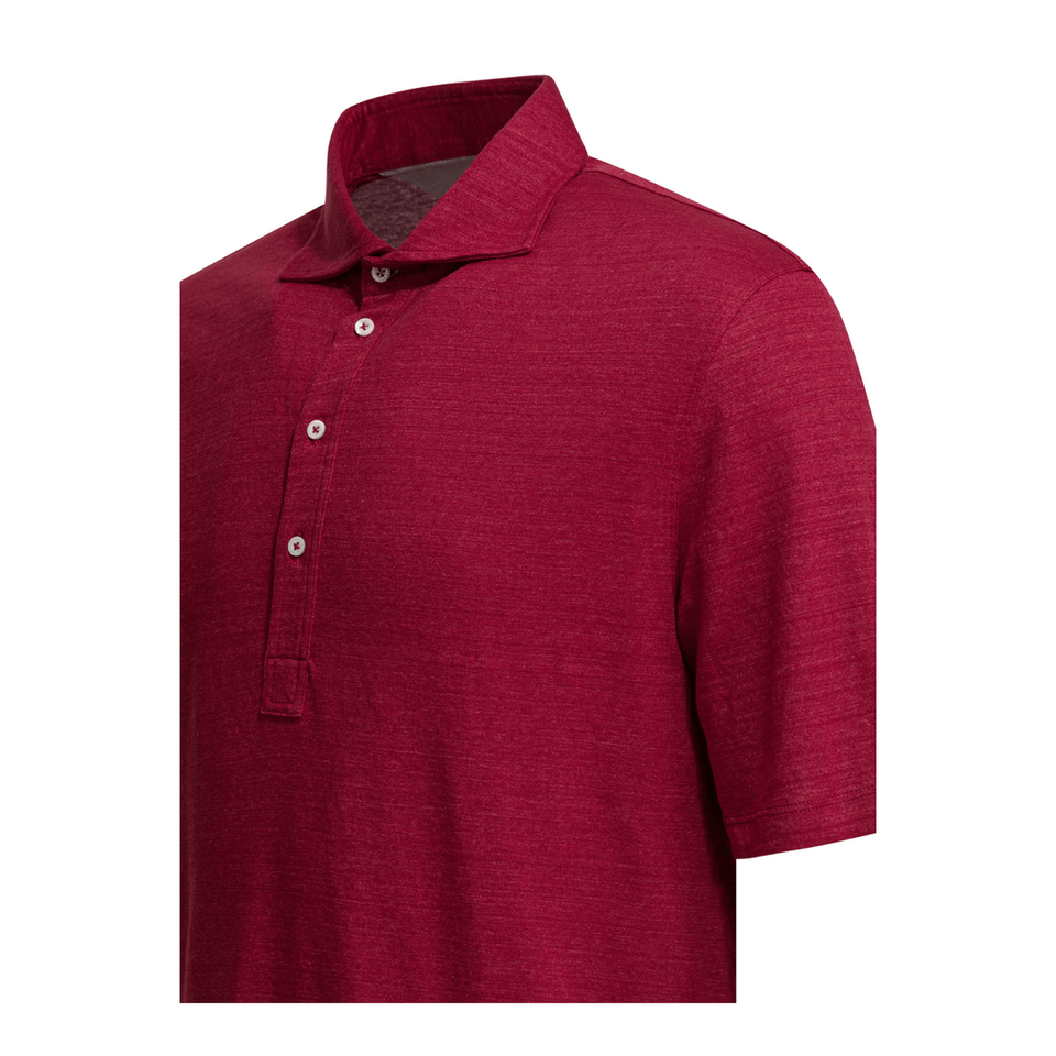 Men's Jersey Polo Shirt - Red