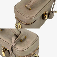 C553 - LOUIS VUITTON Gray Monogram Empreinte Vanity Bag