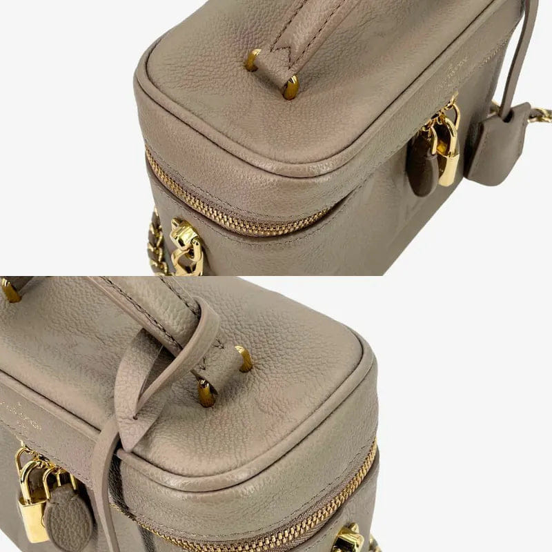 C553 - LOUIS VUITTON Gray Monogram Empreinte Vanity Bag