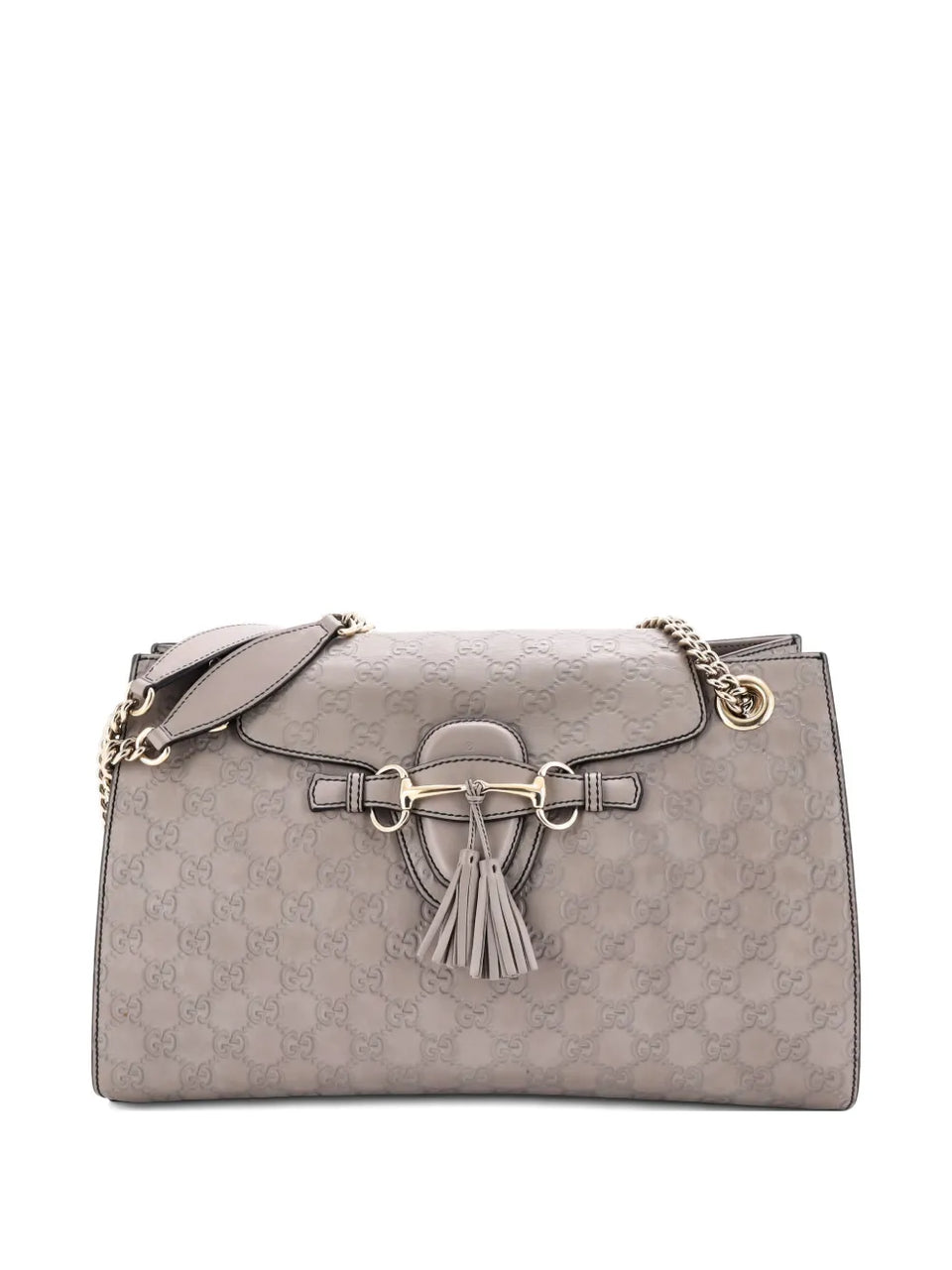 Emily Chain Flap Guccissima Leather Large shoulder bag