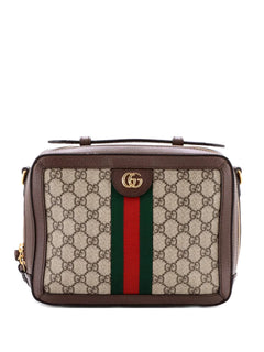 Ophidia Zip Around Camera Bag GG Coated Canvas Small shoulder bag