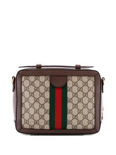 Ophidia Zip Around Camera Bag GG Coated Canvas Small shoulder bag
