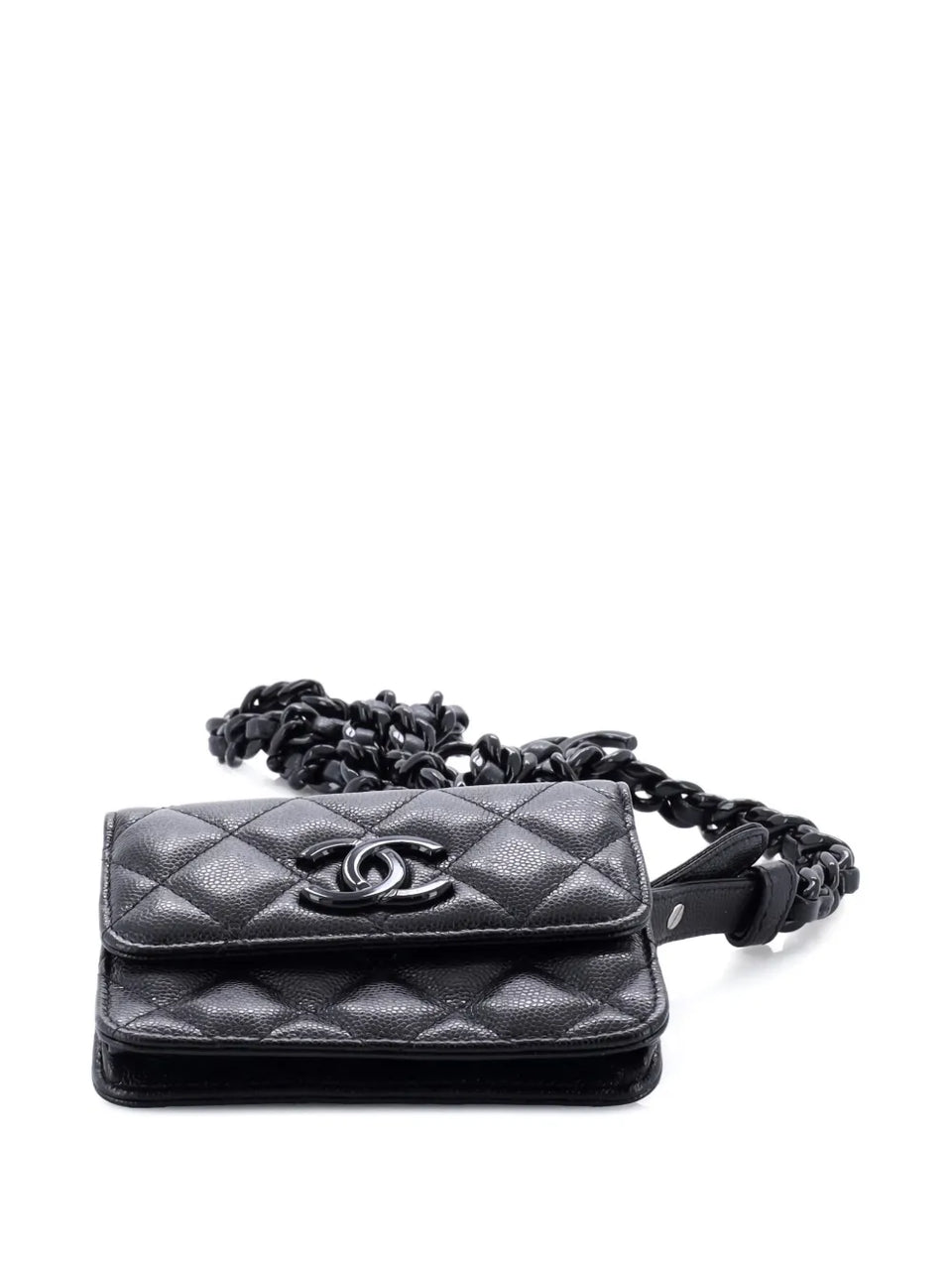 My Everything Flap Card Holder Quilted Caviar belt bag