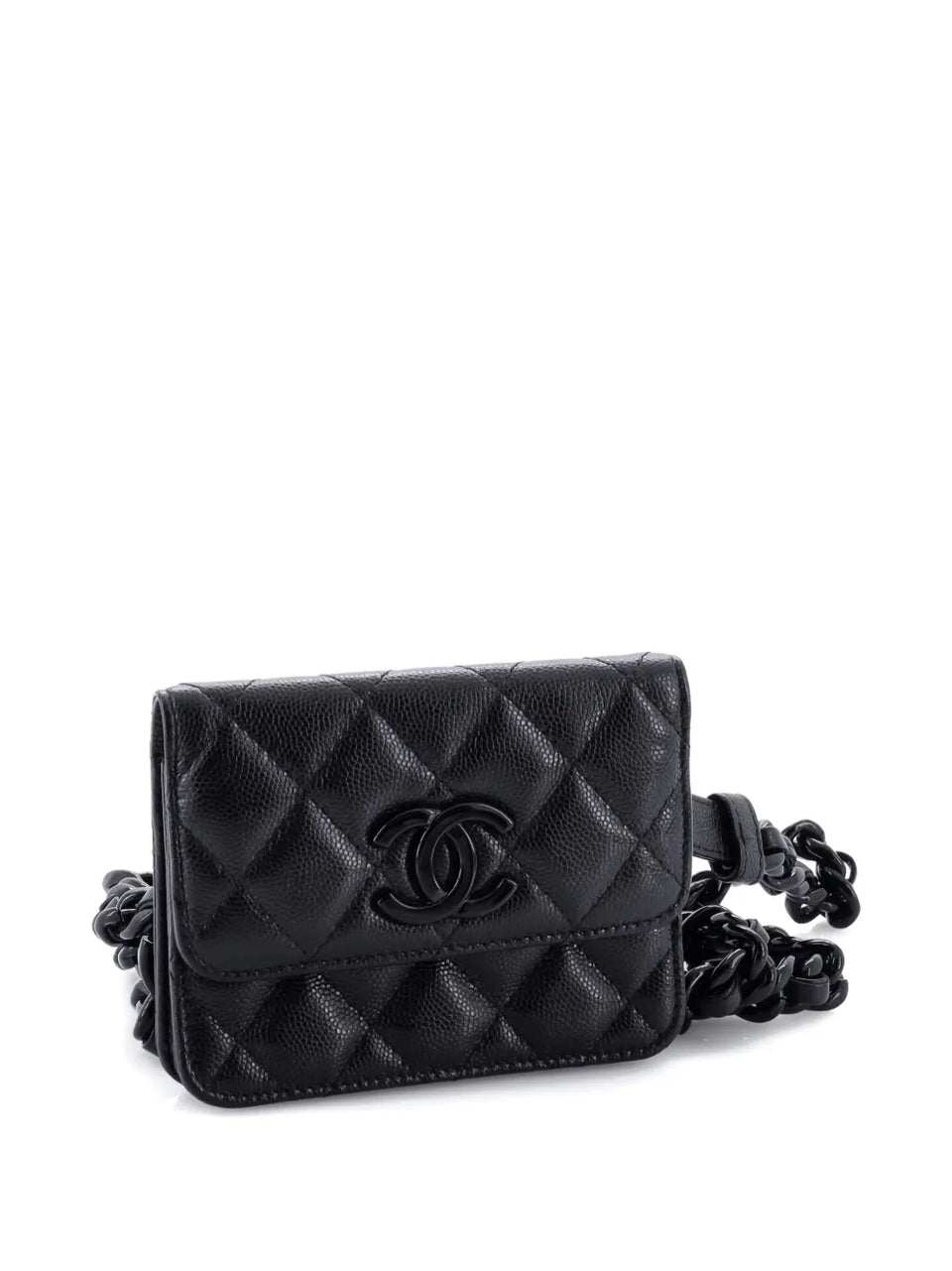 My Everything Flap Card Holder Quilted Caviar belt bag