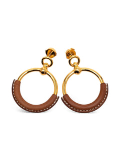 2021-2025 Gold Plated Barenia Loop Earrings costume earrings