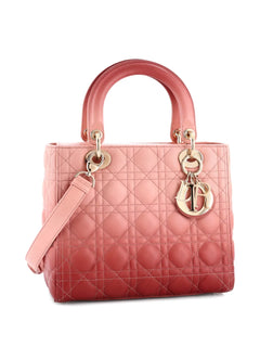 Lady Dior Bag Cannage Quilt Gradient Lambskin Medium satchel