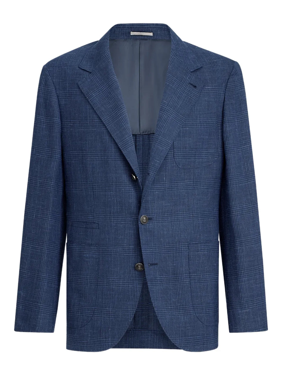 Prince of Wales patch-pocket blazer