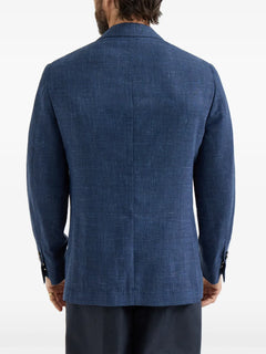 Prince of Wales patch-pocket blazer