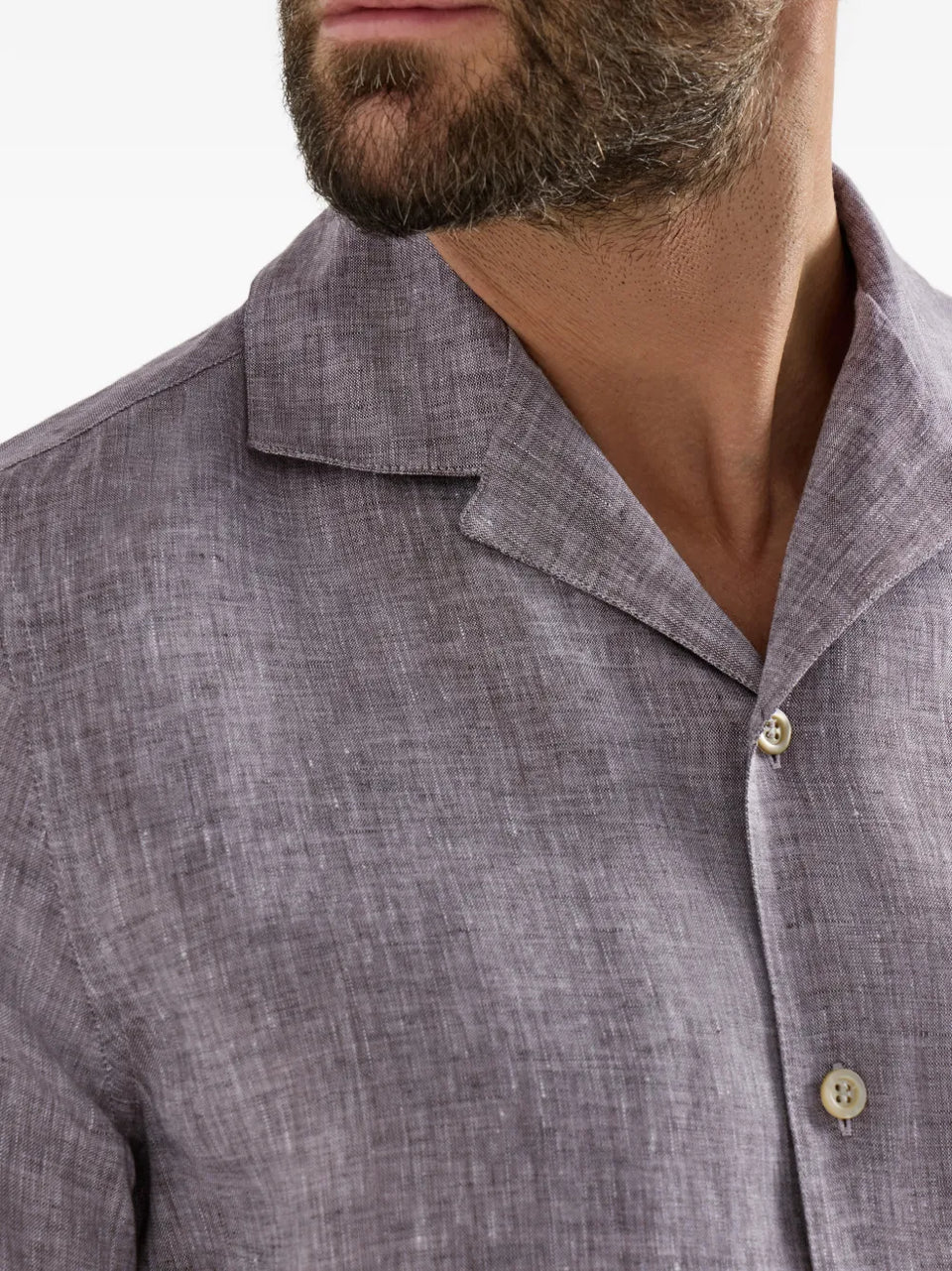 camp-collar short-sleeve shirt