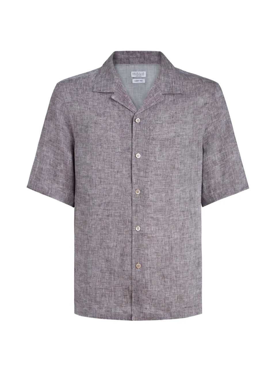 camp-collar short-sleeve shirt