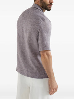 camp-collar short-sleeve shirt