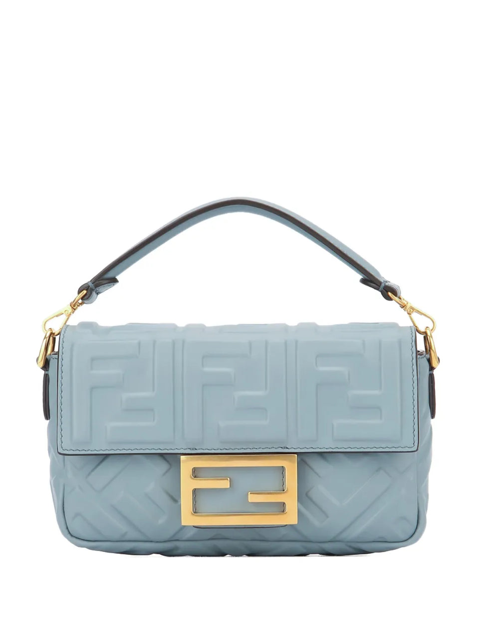 mini Baguette embossed-logo shoulder bag