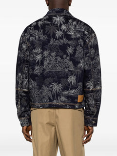 jacquard zip chateau palms jacket