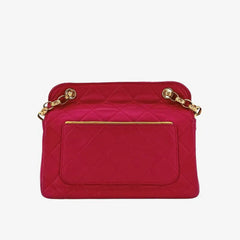 RA627 - CHANEL Vintage Pink Lambskin Gold Chain Flap Bag