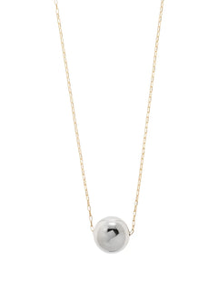sphere-pendant necklace