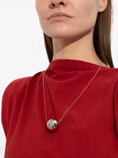 sphere-pendant necklace