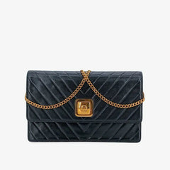 RA595 - CHANEL Vintage Green Lambskin Crystal Embellished Flap Bag