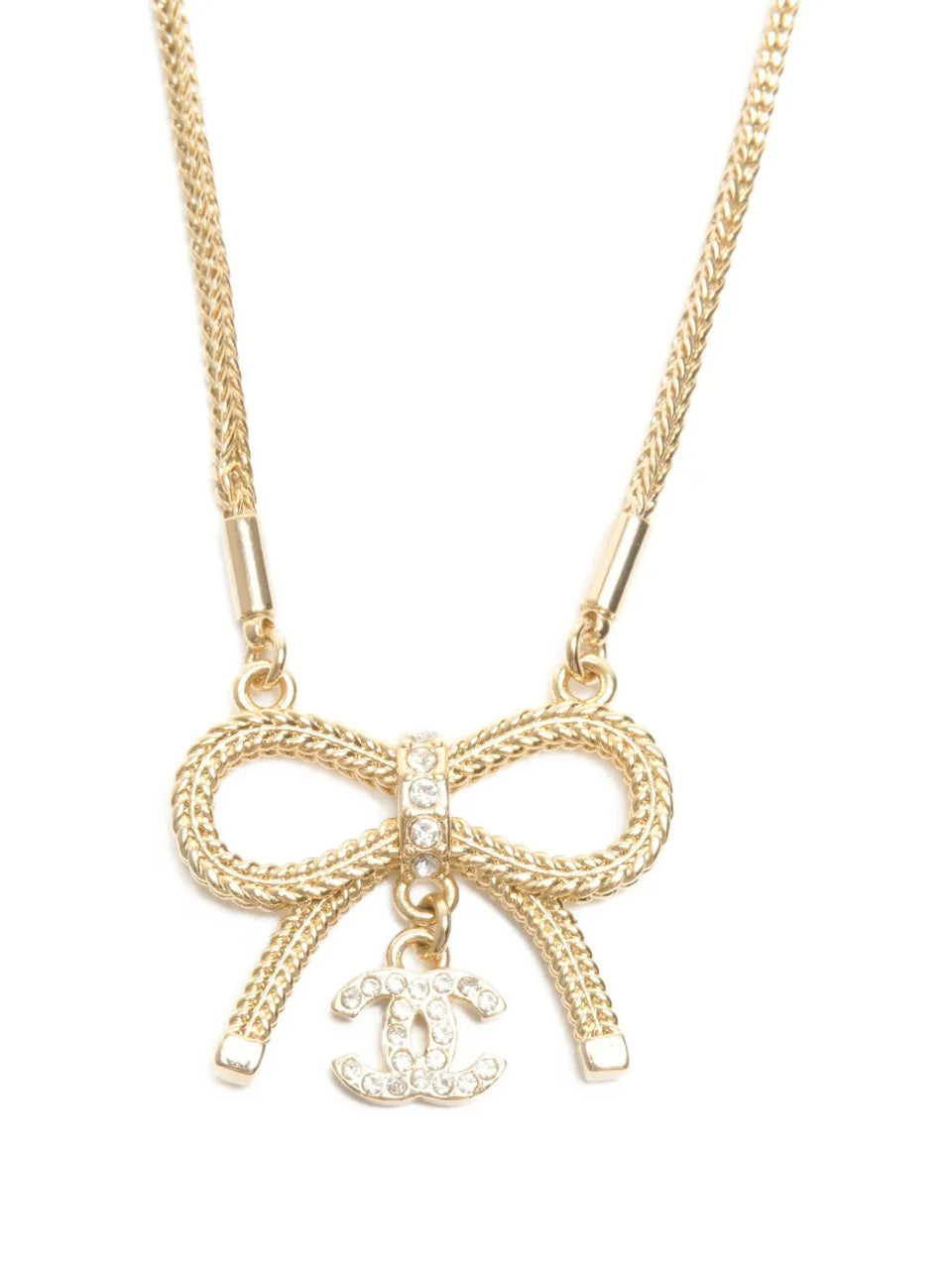2024 interlocking-CC pendant necklace