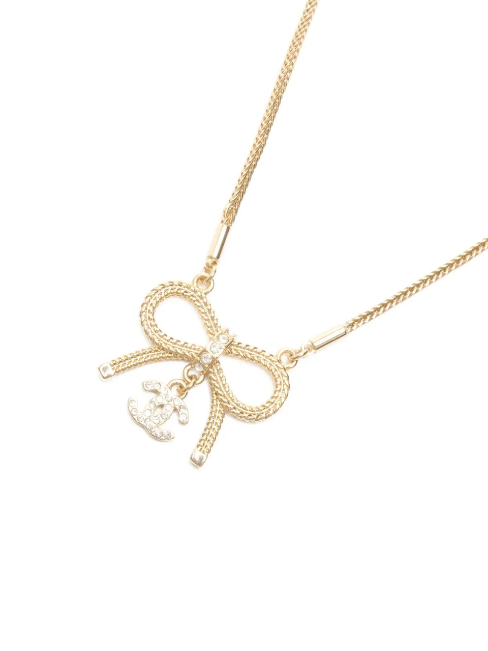 2024 interlocking-CC pendant necklace