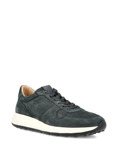 suede logo-detail sneakers