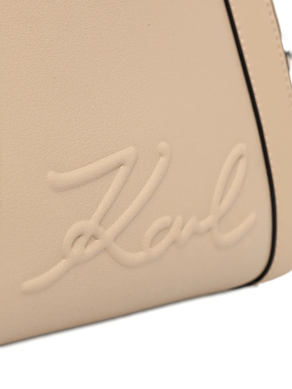embossed-logo tote bag