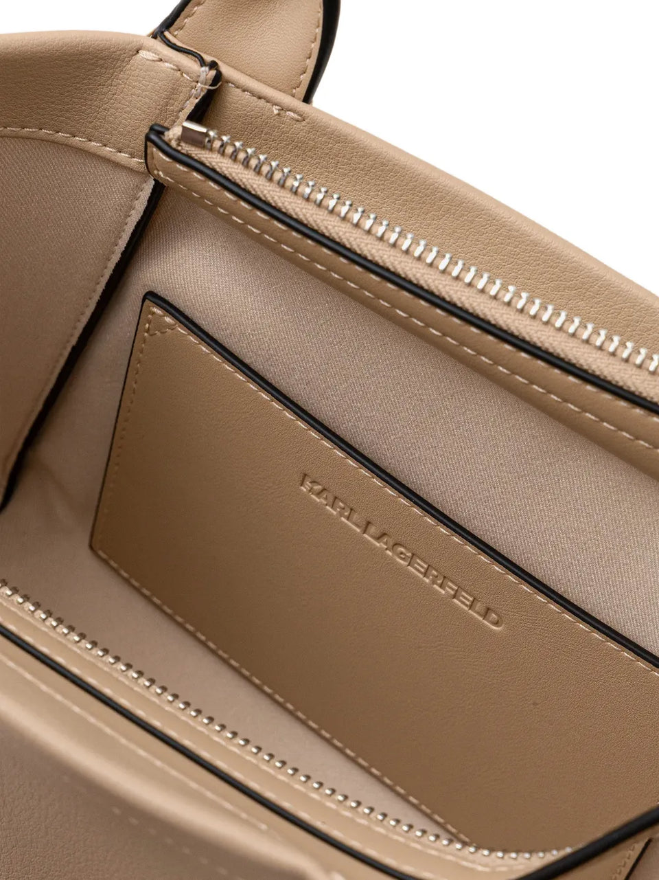 embossed-logo tote bag