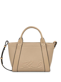 embossed-logo tote bag