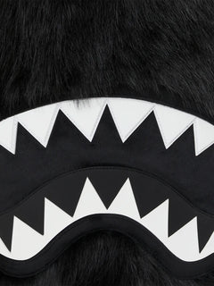 Cray furry shark backpack