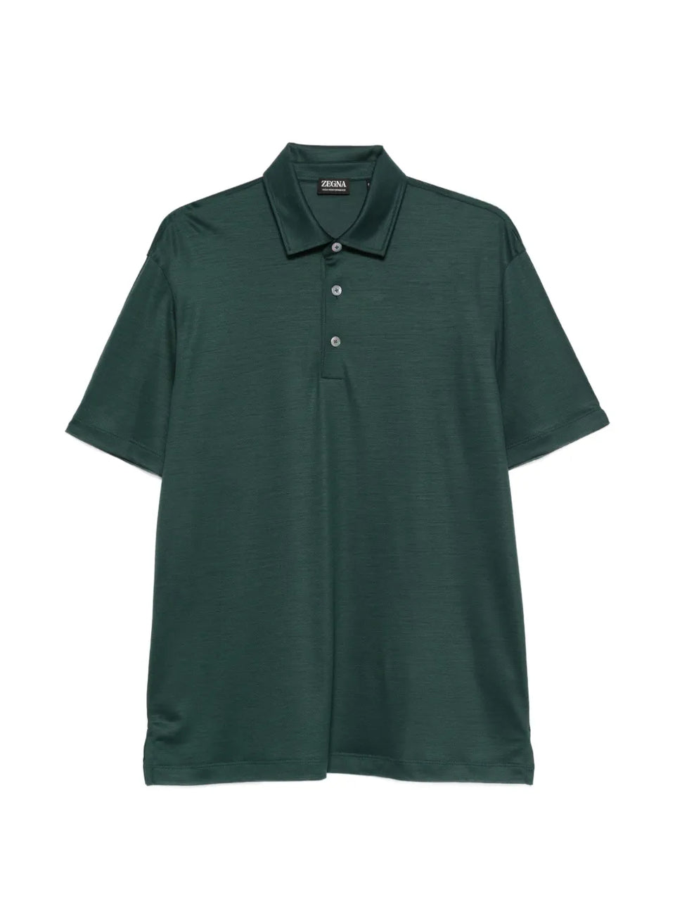 buttoned wool polo shirt