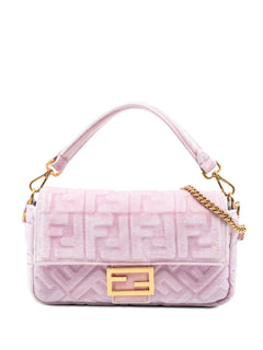 2010-2025 Zucca Embossed Velvet Baguette satchel