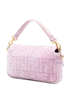 2010-2025 Zucca Embossed Velvet Baguette satchel