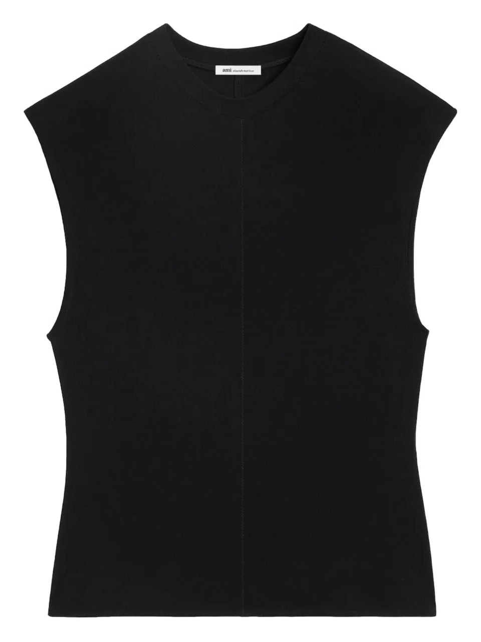zigzag stitching sleeveless vest
