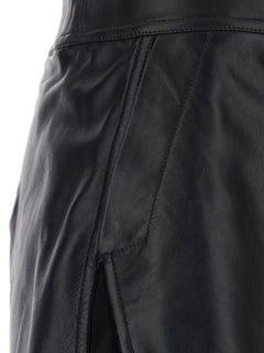 Fog rear-zip mini skirt