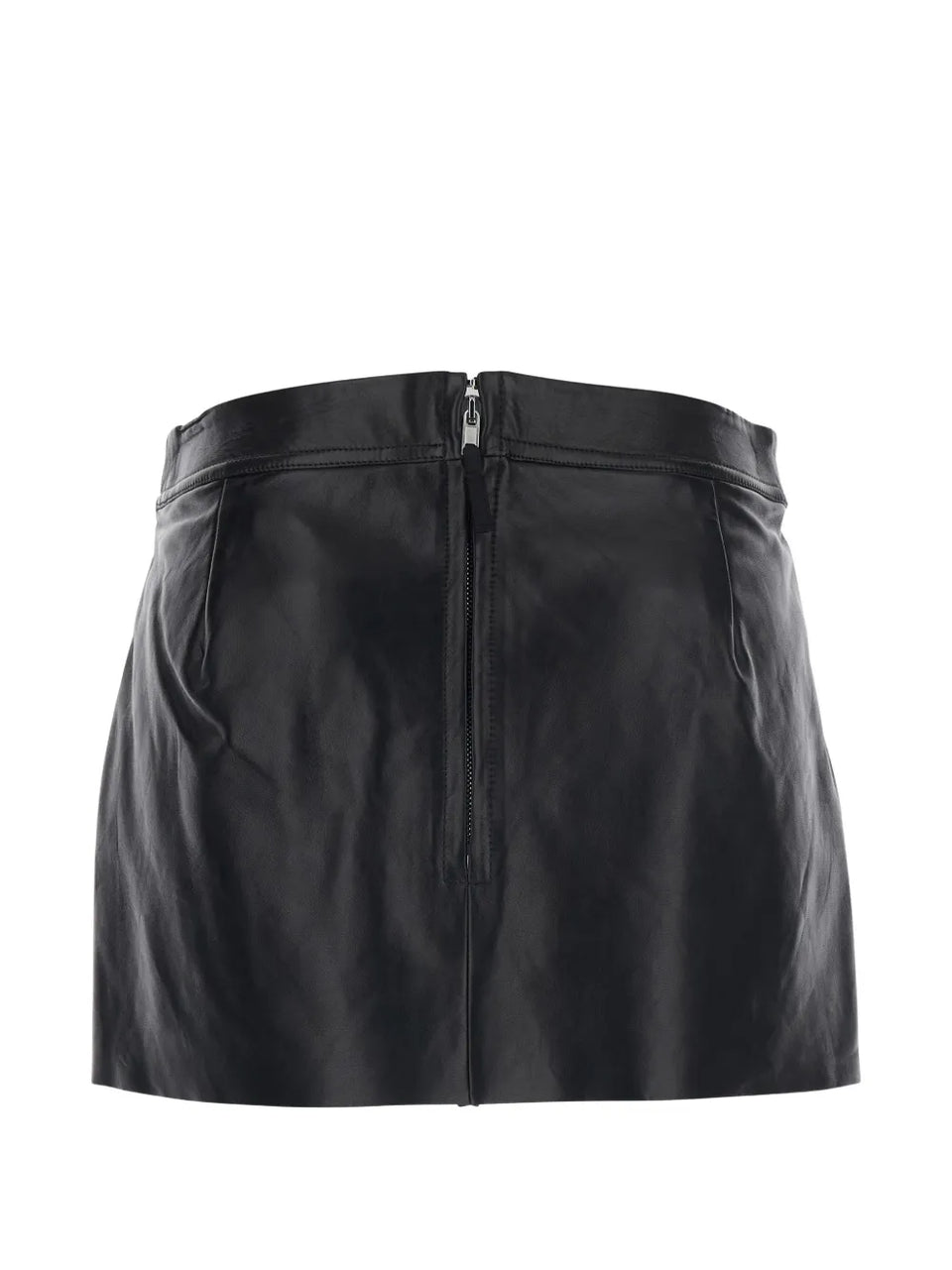 Fog rear-zip mini skirt