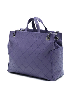 2014-2015 Medium CC Quilted Calfskin Pocket Tote satchel
