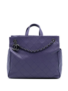 2014-2015 Medium CC Quilted Calfskin Pocket Tote satchel